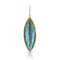 Dominique Cohen labradorite and diamond navette enhancer in 18k yellow gold <span class='visuallyhidden'>Call, text 323-404-2959 for shop help.</span>