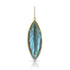 Dominique Cohen labradorite and diamond navette enhancer in 18k yellow gold <span class='visuallyhidden'>Call, text 323-404-2959 for shop help.</span>