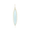 Dominique Cohen large aquamarine and diamond navette enhancer<br>set in 18k yellow gold, with a slightly oblong, diamond-faced bail <span class='visuallyhidden'>Text, phone 323-404-2959 for shopping assistance.</span>