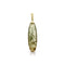 Dominique Cohen rutilated polished quartz enhancer with 18k gold hinged bail<span class='visuallyhidden'>; shop help at 760-978-9297.</span>