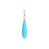 Dominique Cohen flat-back medium teardrop turquoise enhancer with double bail<span class='visuallyhidden'>; shop help at 760-978-9297.</span>