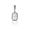 Dominique Cohen three carat ashoka diamond enhancer in 18k black gold<span class='visuallyhidden'>; shop help at 760-978-9297.</span>
