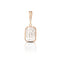 Dominique Cohen three carat ashoka diamond enhancer in 18k rose gold<span class='visuallyhidden'>; shop help at 760-978-9297.</span>