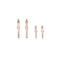Dominique Cohen hinged oval bails, 20mm and 15mm sizes, with diamonds and without, in 18k rose gold<span class='visuallyhidden'>; shop help at 760-978-9297.</span>