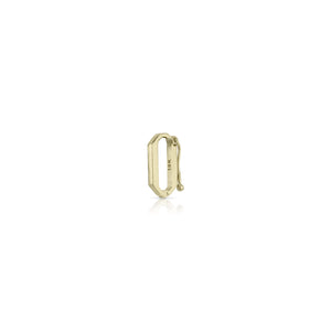 Dominique Cohen 18k yellow gold 30mm timepiece-style clip bail, in its closed state<span class='visuallyhidden'>; shop help at 760-978-9297.</span>