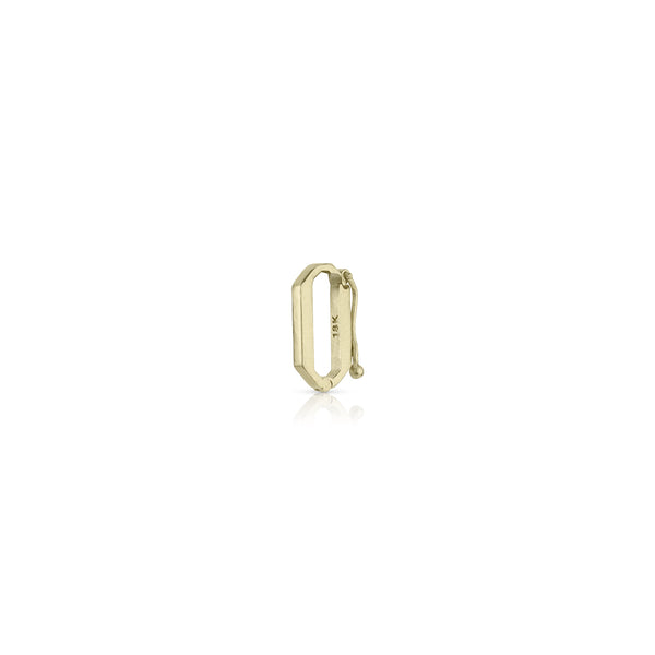 Dominique Cohen 18k yellow gold 30mm timepiece-style clip bail, in its closed state<span class='visuallyhidden'>; shop help at 760-978-9297.</span>