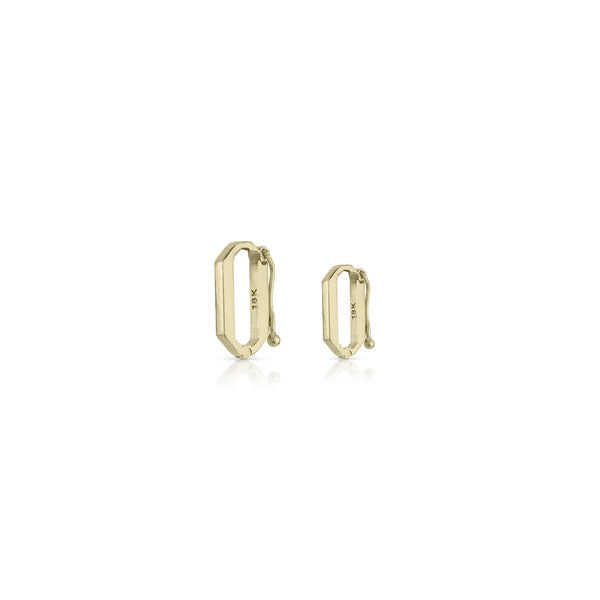 18k yellow gold 15mm or 20mm clip bail