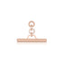 Dominique Cohen 30mm toggle bar enhancer with diamond end caps, in 18k rose gold<span class='visuallyhidden'>; shop help at 760-978-9297.</span>
