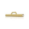 Diamond end-cap view of thenDominique Cohen 30mm toggle bar, in 18k yellow gold<span class='visuallyhidden'>; shop help at 760-978-9297.</span>