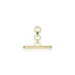 Dominique Cohen 25mm toggle bar enhancer with emerald end caps + diamond accents, in 18k yellow gold<span class='visuallyhidden'>; shop help at 760-978-9297.</span>