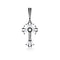 Dominique Cohen limited edition baguette diamond sunburst cross enhancer in black gold<span class='visuallyhidden'>Call, text 323-404-2959 for shop help.</span>