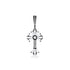 Dominique Cohen limited edition baguette diamond sunburst cross enhancer in black gold<span class='visuallyhidden'>Call, text 323-404-2959 for shop help.</span>
