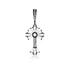 Dominique Cohen limited edition baguette diamond sunburst cross enhancer in black gold<span class='visuallyhidden'>Call, text 323-404-2959 for shop help.</span>
