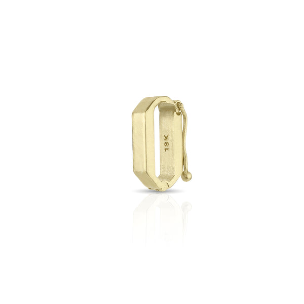 Dominique Cohen 18k rose gold 20mm timepiece-style clip bail, in its closed state<span class='visuallyhidden'>; shop help at 760-978-9297.</span>