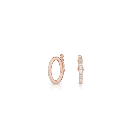 15mm height with diamonds in 18k rose gold<span class='visuallyhidden'>; shop help at 760-978-9297.</span>