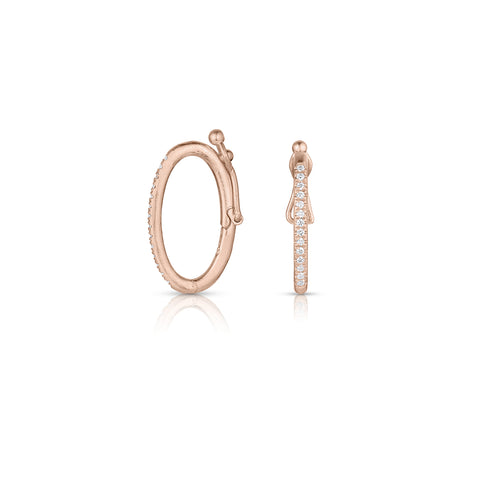 20mm height with diamonds in 18k rose gold<span class='visuallyhidden'>; shop help at 760-978-9297.</span>