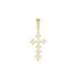 Dominique Cohen lemony yellow diamond 18k gold cross enhancer<span class='visuallyhidden'>; shop help at 760-978-9297.</span>