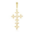 Dominique Cohen lemony yellow diamond 18k gold cross enhancer<span class='visuallyhidden'>; shop help at 760-978-9297.</span>