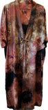 double ice dyed silk kimono in black + red<span class='visuallyhidden'>; shop help at 760-978-9297.</span>
