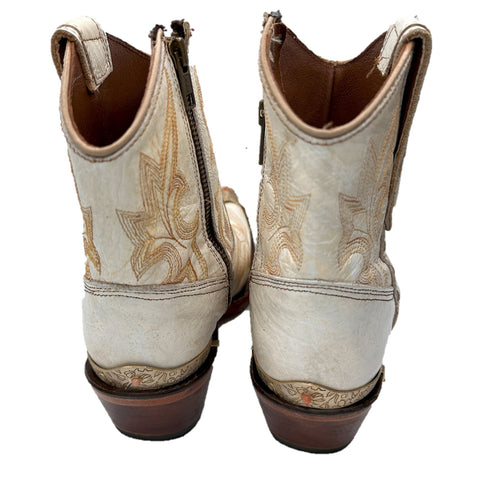 from behind, gemstone-kised Dominique Cohen heel plate takes the love next-level <span class='visuallyhidden'>Call or text 323-404-2959 if needing shopping assistance</span>