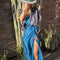 silk wrap skirt (wrap dress, shawl), <br>in five hand-dyed colorways