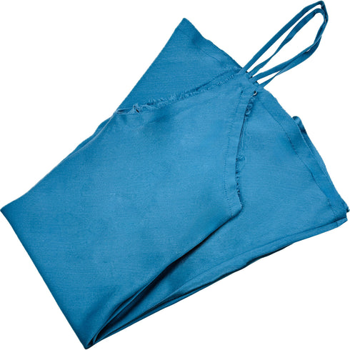 Dominique Cohen silk camisole in denim<span class='visuallyhidden'>; shopping help at 323-404-2959.</span>