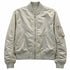 hand-embroidered bomber jacket,<br>in orange tree on khaki (front)<span class='visuallyhidden'>; shop help at 760-978-9297.</span>