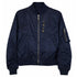 hand-embroidered bomber jacket,<br>in wildflowers on navy (front)<span class='visuallyhidden'>; shop help at 760-978-9297.</span>