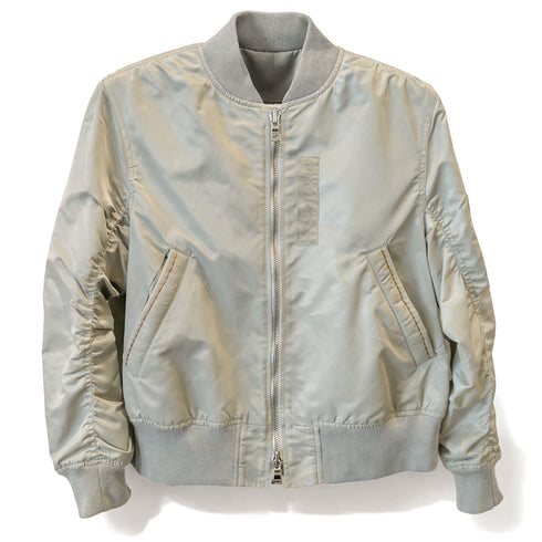 embroidered bomber jacket,<br>in thunderbird on khaki (front)<span class='visuallyhidden'>; shop help at 760-978-9297.</span>