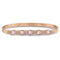 Dominique Cohen morganite ovals hinged huggie bangle in champagne diamonds and 18k rose gold<span class='visuallyhidden'>; shop help at 760-978-9297.</span>