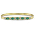 Dominique Cohen custom-fit gemstone bangle in faceted emeralds + white diamonds <span class='visuallyhidden'>Call, text 323-404-2959 for shop help.</span>
