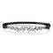 white diamond constellation hinged huggie bangle<br>in 18k black gold, head on view <span class='visuallyhidden'>Call or text 323-404-2959 if you need shopping assistance.</span>