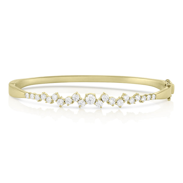 constellation fitted bangle in white diamonds and yellow gold <span class='visuallyhidden'>Call or text 323-404-2959 if you need shopping assistance.</span>