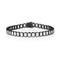 modern black gold diamond tennis bracelet<br>with north-south rounded rectangle bezel settings <span class='visuallyhidden'>Text, phone 323-404-2959 for shopping assistance.</span>
