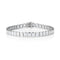 modern white gold diamond tennis bracelet<br>with north-south rounded rectangle bezel settings <span class='visuallyhidden'>Text, phone 323-404-2959 for shopping assistance.</span>