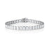 modern white gold diamond tennis bracelet<br>with north-south rounded rectangle bezel settings <span class='visuallyhidden'>Text, phone 323-404-2959 for shopping assistance.</span>