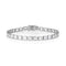 modern white gold diamond tennis bracelet<br>with east-west horizontal rounded rectangle bezel settings <span class='visuallyhidden'>Text, phone 323-404-2959 for shopping assistance.</span>