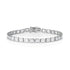 modern white gold diamond tennis bracelet<br>with east-west horizontal rounded rectangle bezel settings <span class='visuallyhidden'>Text, phone 323-404-2959 for shopping assistance.</span>
