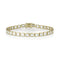 modern yellow gold diamond tennis bracelet<br>with east-west horizontal rounded rectangle bezel settings <span class='visuallyhidden'>Text, phone 323-404-2959 for shopping assistance.</span>