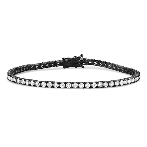 Dominique Cohen inline tennis bracelet in black gold<span class='visuallyhidden'>; shop help at 760-978-9297.</span>