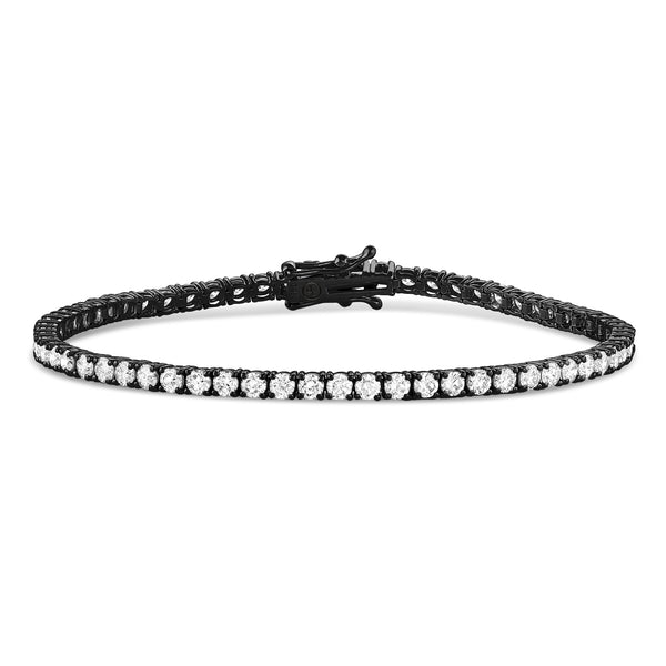 Dominique Cohen inline tennis bracelet in black gold<span class='visuallyhidden'>; shop help at 760-978-9297.</span>