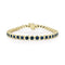 Dominique Cohen tapering round bezels snug-fit blue sapphire bracelet, medio size<span class='visuallyhidden'>; shop help at 760-978-9297.</span>