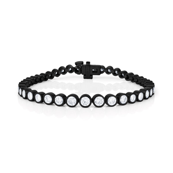 Dominique Cohen tapering round bezels snug-fit diamond bracelet, medio size<span class='visuallyhidden'>; shop help at 760-978-9297.</span>