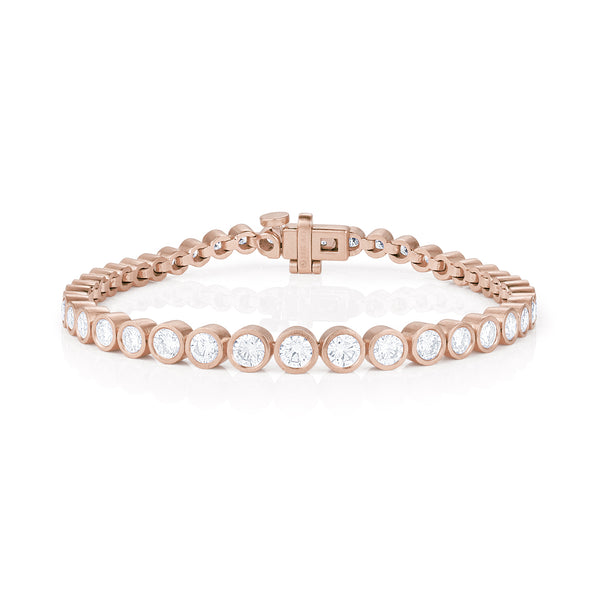 Dominique Cohen tapering round bezels snug-fit diamond bracelet, medio size<span class='visuallyhidden'>; shop help at 760-978-9297.</span>