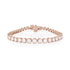 Dominique Cohen tapering round bezels snug-fit diamond bracelet, medio size<span class='visuallyhidden'>; shop help at 760-978-9297.</span>