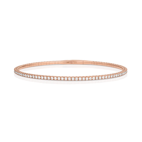 Dominique Cohen inline flexy bangle-bracelet in rose gold<span class='visuallyhidden'>; shop help at 760-978-9297.</span>