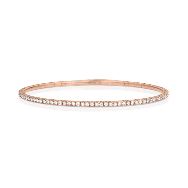Dominique Cohen inline flexy bangle-bracelet in rose gold<span class='visuallyhidden'>; shop help at 760-978-9297.</span>