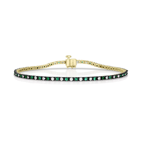 a perfect partner for our emerald, diamond, and black + yellow golds delicate bracelet<span class='visuallyhidden'>; shop help at 760-978-9297.</span>