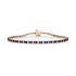 Dominique Cohen ruby + diamond black + rose golds petite tennis bracelet<span class='visuallyhidden'>; shop help at 760-978-9297.</span>