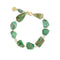 peruvian opal faceted nugget bracelet,<br>in 18k yellow gold,<br>7.5 inch